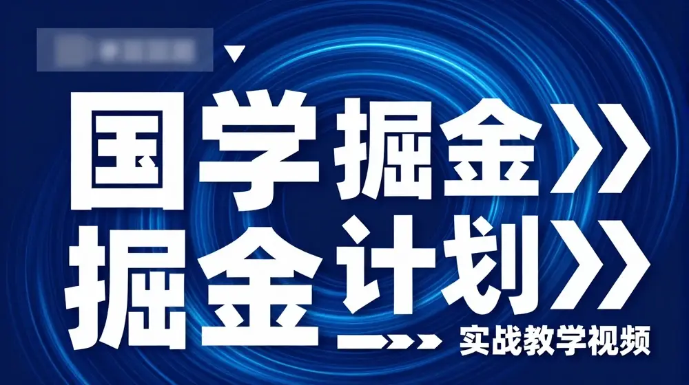 国学掘金计划2024实战教学视频教学，高复购项目长久项目