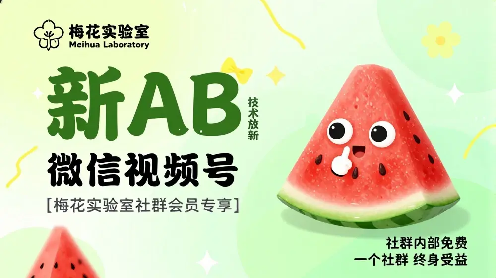 梅花实验室2024年AB技术视频号AB合成破解版