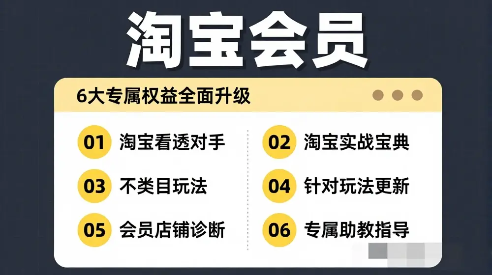 淘宝会员【淘宝所有课程，全面分析对手】，初级到高手全系实战宝典