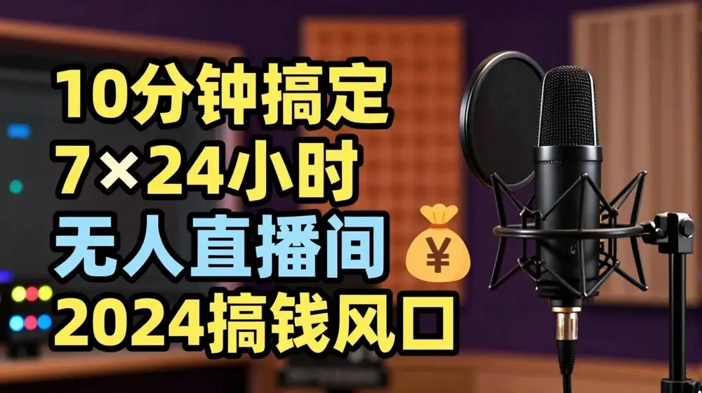 抖音无人直播带货详细操作，含防封、不实名开播、0粉开播技术，全网独家项目，24小时必出单【揭秘】