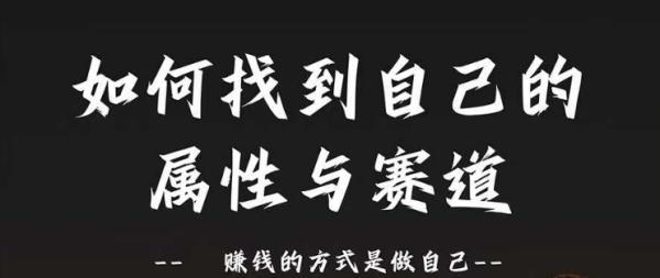 赛道和属性2.0：如何找到自己的属性与赛道，赚钱的方式是做自己