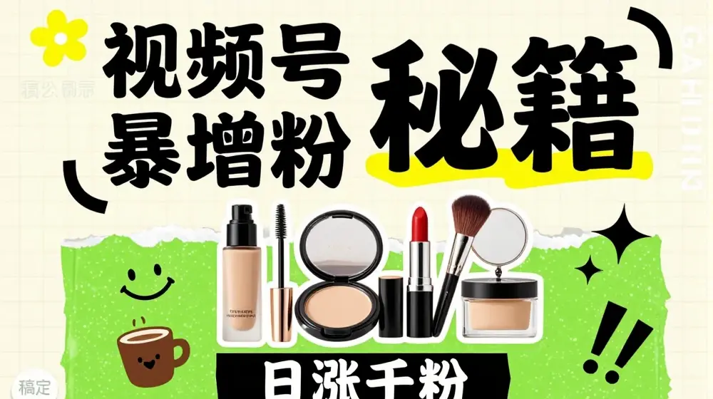 视频号涨粉方法，暴力起号，一天涨粉1000+，当天开橱窗【揭秘】
