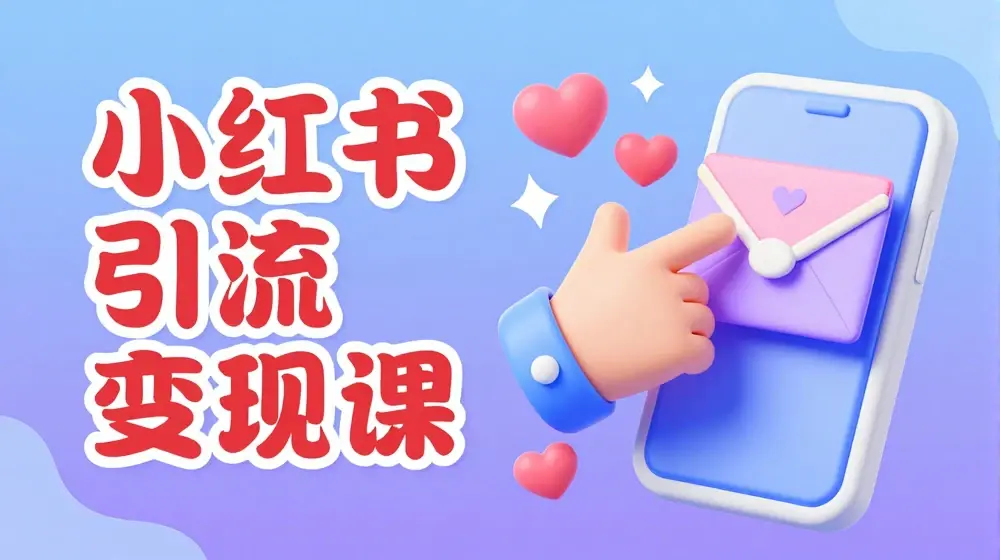 小红书引流变现课，​适合普通人变现的5种方式