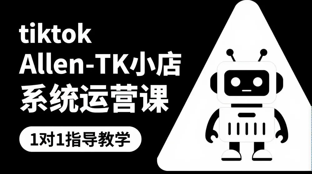 TK小店系统运营课-tiktok跨境电商教程